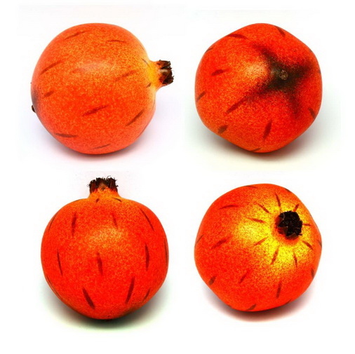 Non-crack stripped pomegranate