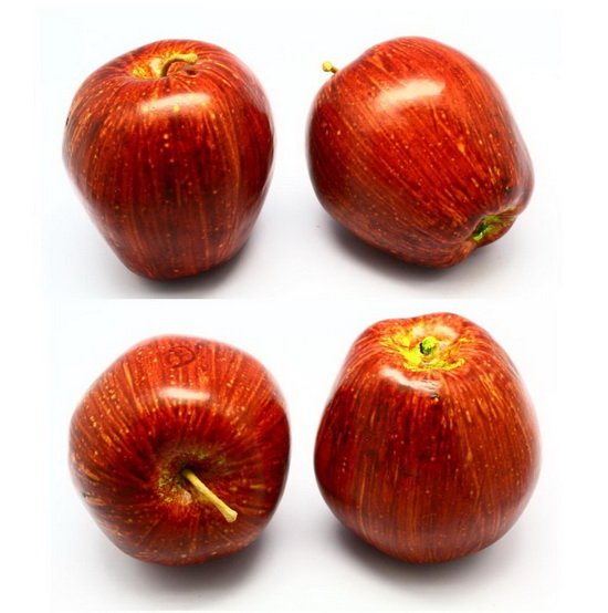 Manzana con punto de marca